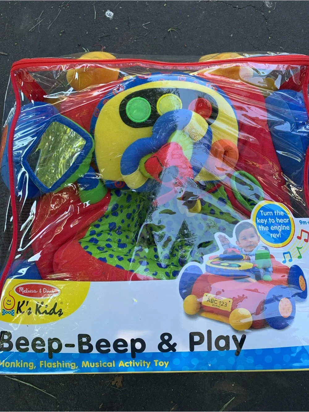 Melissa & Doug Beep-Beep & Play Musical Activity Toy - Red/Yellow/Blue